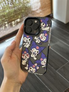 Cute Cartoon Kuroko Phone Case Silicone Protective Cover for Apple iPhone 17 pro Max 14 pro Women Style Full Protection Transparent