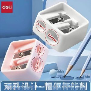 deli | Dual-hole Portable Manual Pencil Sharpener