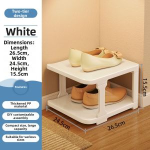 Space-Saving Easy-Install Narrow Layered Shoe Cabinet