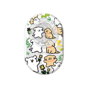 Magsfae คัตเตอร์รี่รูปหัวใจรูปบาร์บี้ ชุดโทรศัพท์มือถือแบบพับได้ ดูดซับแม่เหล็กแรง ชาร์จไฟแบบไร้สาย ชาร์จแบบไร้สาย