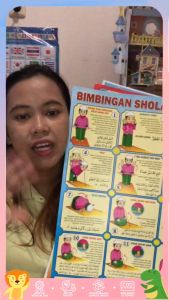 Paket 3 Poster Dinding Belajar Anak Edukasi Gambar Islami Hijaiyah Berdoa Shotal dan Wudhu