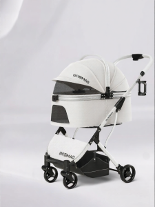 BOSIMAO | Pet Portable Stroller Dog Cat Carrier Trolley
