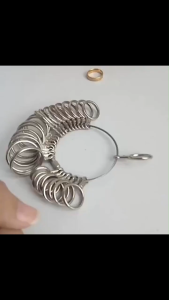 【READY STOCK 】Ring Mandrel Sizing Kit Metal Ring Sizer Finger Sizer Kit 戒指测量工具