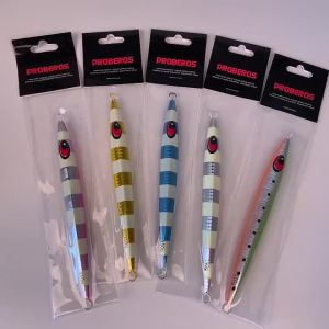 Mồi Câu Jigging Kim Loại Phát Sáng PROBEROS 1PC 150g-200g Chìm Nhanh Câu Cá Biển Sâu Câu Cá Trên Thuyền Mồi Cứng Nhân Tạo Dùng Cho Biển Sông & Hồ