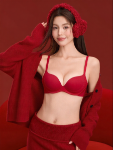 Secret World | Red Gather Lingerie Set