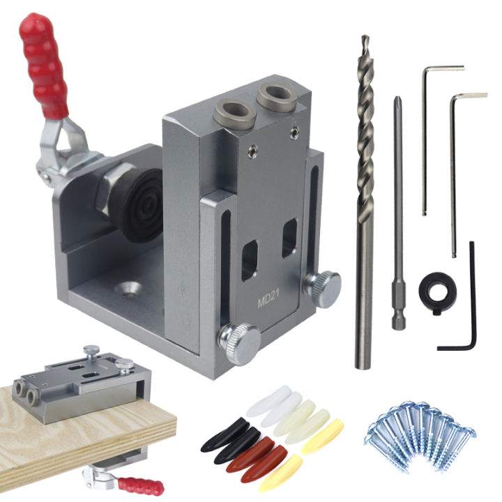 Quick Inclined Hole Doweling Jig Kit 15 Degrees Pocket Hole Jig With ...