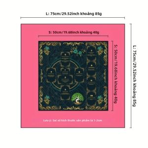 Khăn Trải Bàn Tarot VIKAMA Celtic Cross Altar Vải Dùng Để Trang Trí Tiệc Chống Bụi Bẩn Phong Cách Hiện Đại Vỏ Bàn Ăn Bằng Vải Polyester