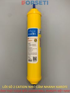 Lõi Lọc Số 2 Cation Resins KAROFI Dạng T33 Cắm Nhanh Dùng Cho Các Máy N-E117 N-E118 Xử Lý Nguồn Nước Cứng