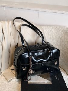 Trendy Underarm Bag Womens Shoulder Bag Commuter Handbag Versatile Fall Winter High-End Design Casual Soft PU Leather