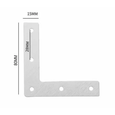 Solid L Bracket Steel L Shape Shelf Corner Brace Angle Bracket