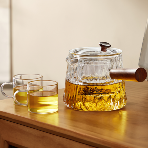 YIHUTEA | Durable Heat-Resistant Tea Pot with Side Handle for Hot Plate