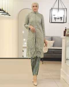 SET TUNIK BUSUI PSYET MUTIARA BAHAN TILE BROKAT-TUNIK KEBAYA WANITA TERBARU 2023