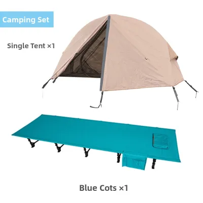 CAMPLEADER | Portable Single Off-ground Tent and Cot Combo Set