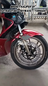 Bracket Kaliper Nissin Satria 2 Tak Depan 300mm Breket Piringan Cakram Satria 2tak Pnp Skywave Tornado