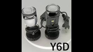 Y6D Headlight Universal 12V Motorcyle Lens H4 LED Car Light Far Integrated Headlight of Y7 Type Universal Bulb Car Motorcycl