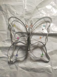lampu gantung kupu kupu dekorasi pelaminan 40cm