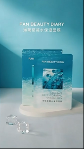 FAN BEAUTY DIARY Seagrape Hydrating Gel Facial Mask for Normal to Dry Skin 34ml 5 Pcs 3 Boxes
