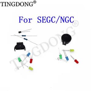 1Set For GAMECUBE NGC BATTERY UPGRADE For SEGA Dreamcast DC Controller Ports PCB Power LED Kit Fuse Capacitor Battery Holder Kit