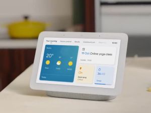 Google Nest Hub 2nd Gen 1st Gen Smart Display with Alexa Voice Control and Google Assistant - White