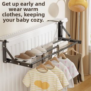 Drying and Organizing Foldable Clothes Drying Rack