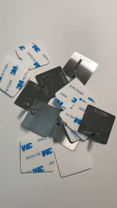 Móc Dán Treo Đồ Gọn Nhà Móc Vuông Kim Loại Không Khoan Cho Bếp Phòng Tắm Quần Áo