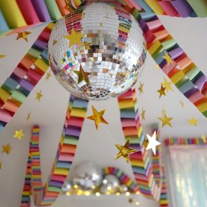 100pcs/set Colorful Paper Chain Garland Strips with Double Sided Tape DIY Paper Chains for Birthday Wedding Kids Party Decor