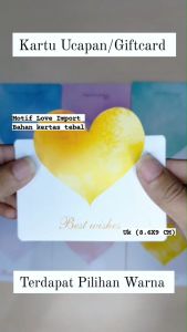 5PCS Kartu Ucapan Motif Love Import - Gift Card Valentine GC010