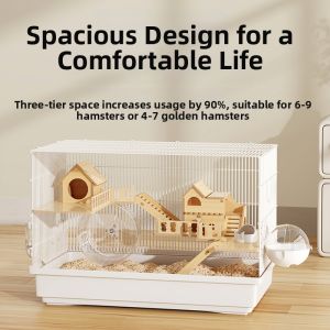 NAIFUNA | Lồng Thú Cưng Lớn cho Hamster và Hamster Lùn 60cm