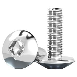 TIANZHUOJINSHU | Ốc Vít Đầu Mái Dù Lỗ Lục Giác Bằng Thép Không Gỉ 8mm