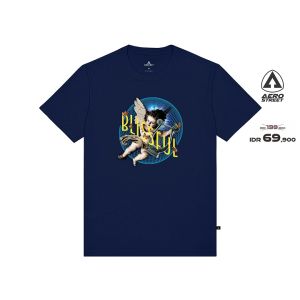 Aerostreet T Shirt Blissful Navy Kaos T-Shirt Tshirt AACAA