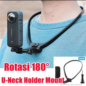 【1Set】U-Neck Holder Mount Neck Mount Holder Lanyard Strap Kalung Leher for Action Camera GoPro & Smartphone