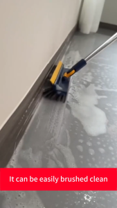 🧹Durable for 50 years🧹 Floor brush Tile Flooring Scrubber Household Cleaning Tools Floor Brush No hair entanglement New upgrade 5-in-1 180° Adjustable brush head 洗厕所刷子 Long Handle Floor Mop Gap Cleaning Brush Toilet Cleaning Tool