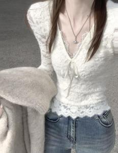 V-neck Fleece Thickened Underwear