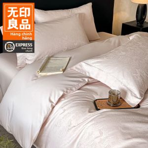 WUYINLIANGPIN | Bộ Đồ Chăn Ga Gối Cotton Cao Cấp 100s Sang Trọng