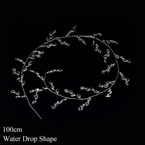 100/120/150cm Acrylic Crystal Bead Curtain Clear Water Drop Diamond Shape Branch String Garland For Wedding Party Hanging Decor