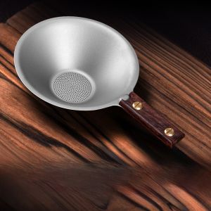 Pure Titanium Tea Strainer Tea Brewing Filter High-End Titanium Alloy Fine-Pore Filter Tea Separator for Home And Outdoor Camping