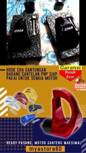 Pengait Hook CHA Barang Gantungan PNP Siap Pasang untuk Semua Motor Cantelan Depan Penyimpan Barang