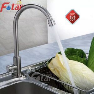 🚿🚿Vòi chén lạnh thân cứng Inox 304 xoay 360* phi 24 cao cấp
