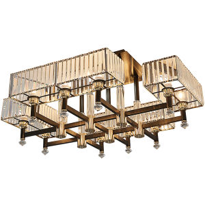 Aiskdan | Chinese Modern Simple Luxury Crystal Ceiling Light