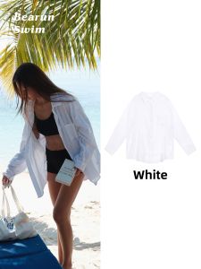 Sun Protection Loose Shirt Cotton and Linen