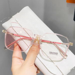 Color-changing Myopia Glasses Anti-blue Light Glasses Large Frame Ultra-lightweight Slimming Effect2055-1