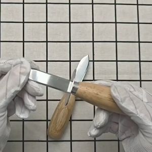 Dao tách vỏ hàu inox cán gỗ