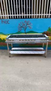 Bếp gas công nghiệp Hàn Quốc ( 6 họng nhỏ 2 họng to 2 vòng lửa )