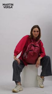 MARTIN VERSA Tas Ransel Laptop sekolah Pria/Wanita backpack parasut Model gelombang