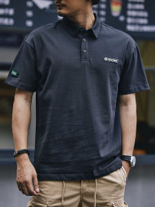 Áo Thun Polo Nam Cotton Nguyên Chất Dáng Rộng Cổ Bẻ Tay Ngắn Thời Trang Mùa Hè Phong Cách Mới Thương Hiệu Quần Áo Công Sở Thường Ngày
