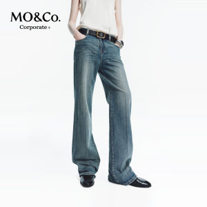MO&Co. | New Cotton Mid-rise Flared Jeans