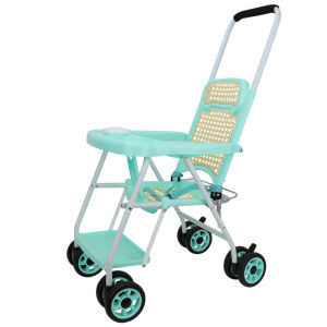 Grandma Bridge Bamboo Rattan Baby Stroller Baby Rattan Chair Summer Foldable Super Lightweight Summer Rattan Children Bamboo Woven Car