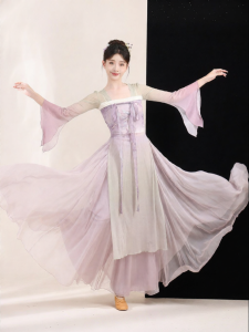 LEAF DANCE | Trang Phục Múa Cổ Điển Trung Quốc Kiểu Tiên Nữ Graceful Fairy QiXiong Chiffon