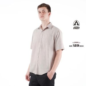 Aerostreet Kemeja Oxford Pendek Catra Brown QFB3A