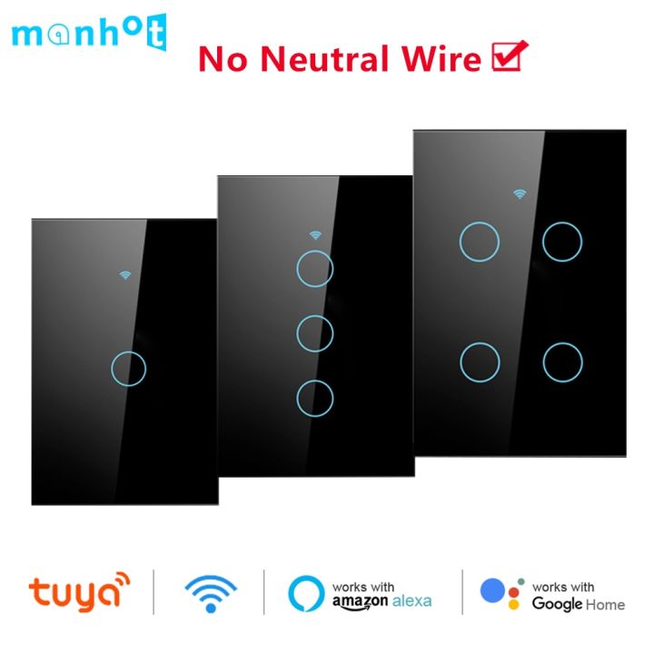 Tuya Smart Life Wifi Touch Light Switch Wireless Remote LED Light